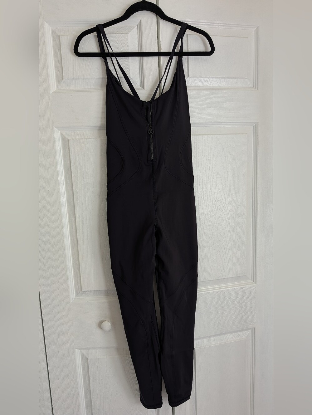 Savage X Fenty Black Strappy Front-Zip Bodysuit Jumpsuit